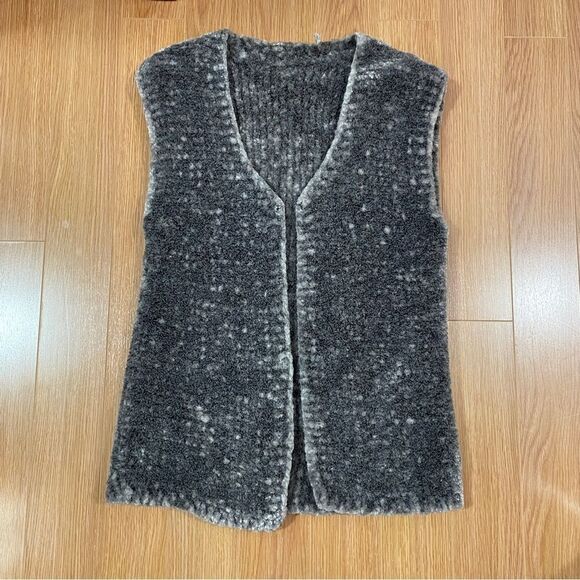 Vintage Chenille Knit Vest Grey - S/M - Picture 5 of 14